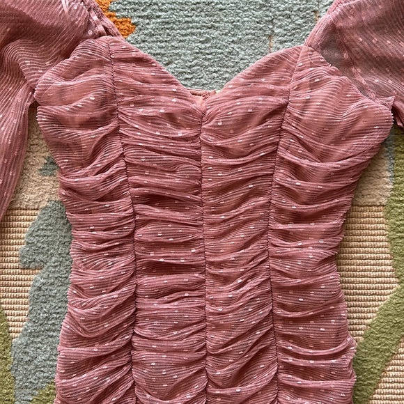 Pink Ruffle Dress - Picture 2 of 4